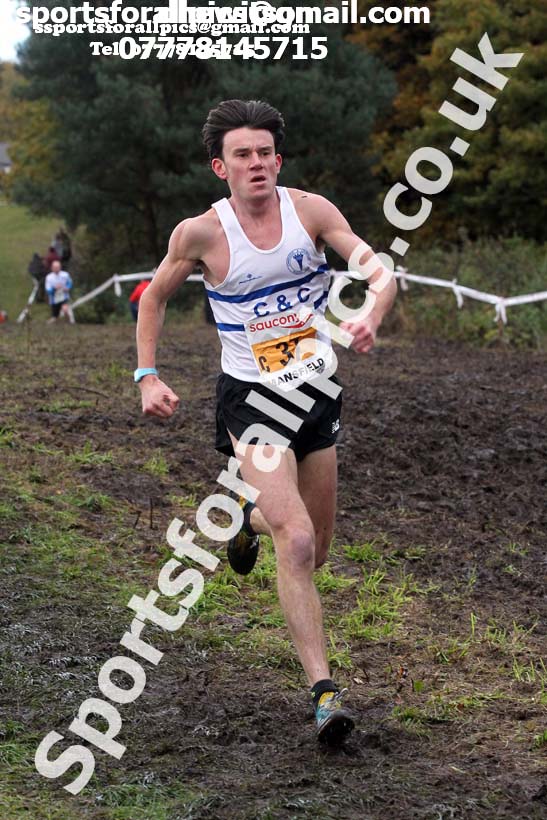 Senior men, National Cross Country Relay Champs., Berry Hill Park, Mansfield.  Photo: David T. Hewitson/Sports for All Pics